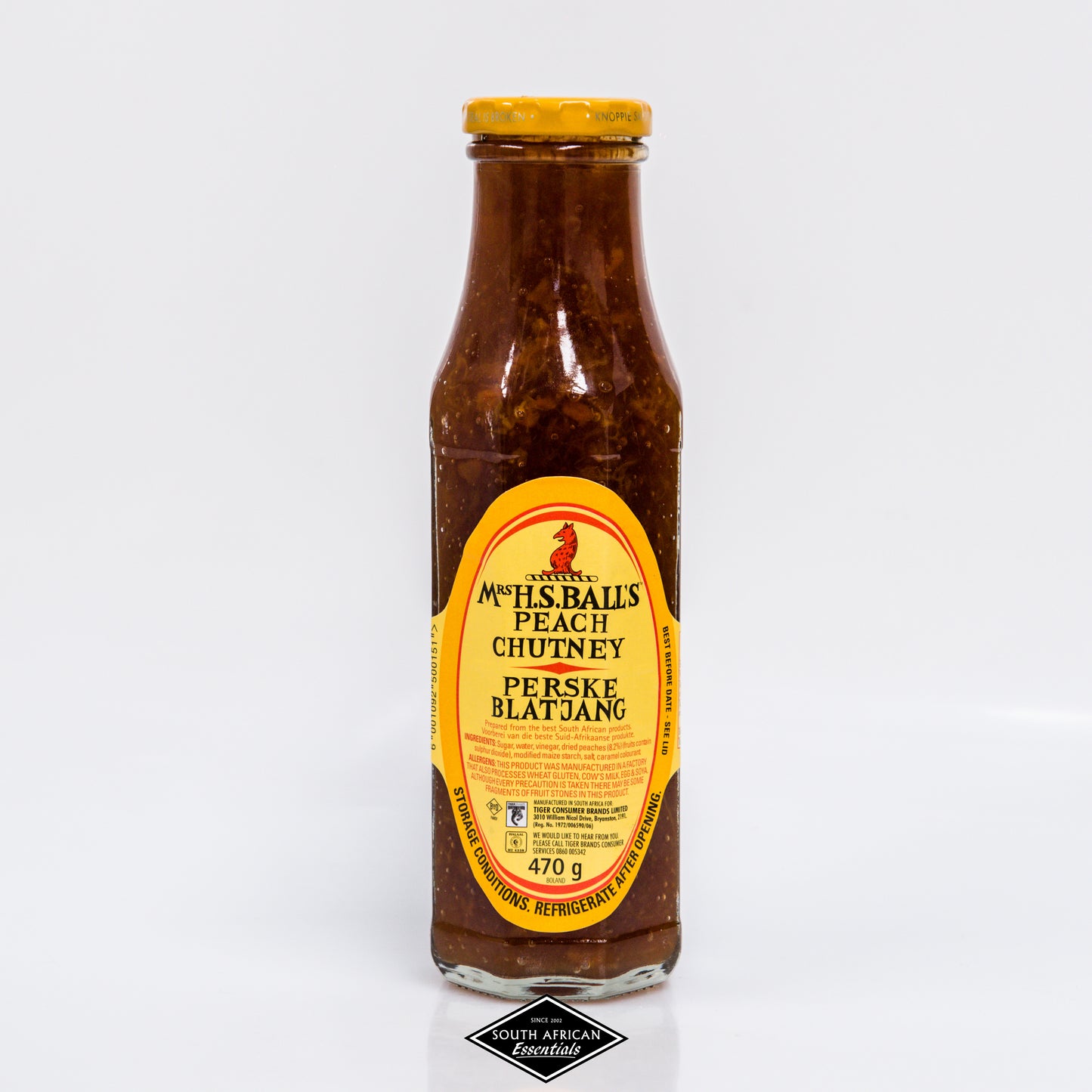 Mrs Balls Chutney Peach 470g