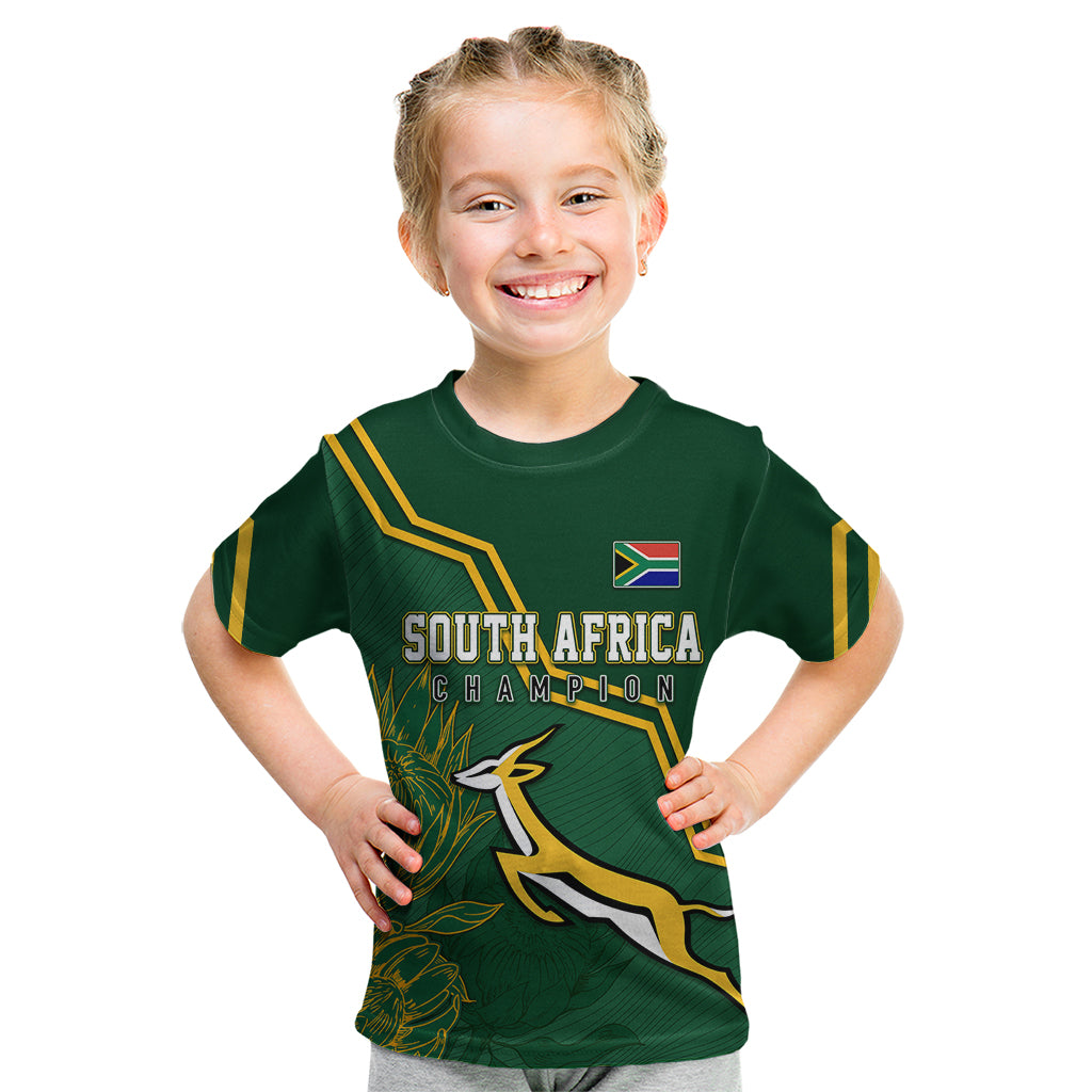 South Africa Springbok Supporter Kids T Shirt South African