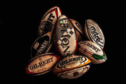 Watercolour Canvas Rugby Ball poster