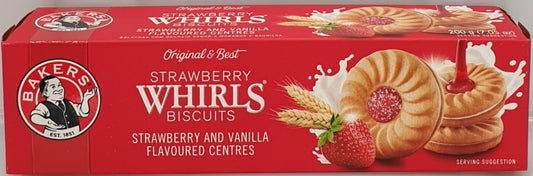 Bakers Strawberry Whirls 200g