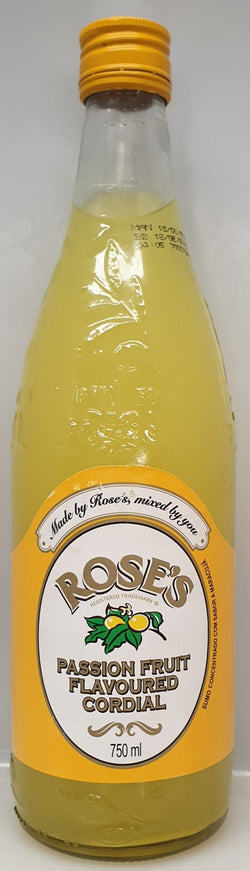 Roses Passion Fruit Cordial 750ml