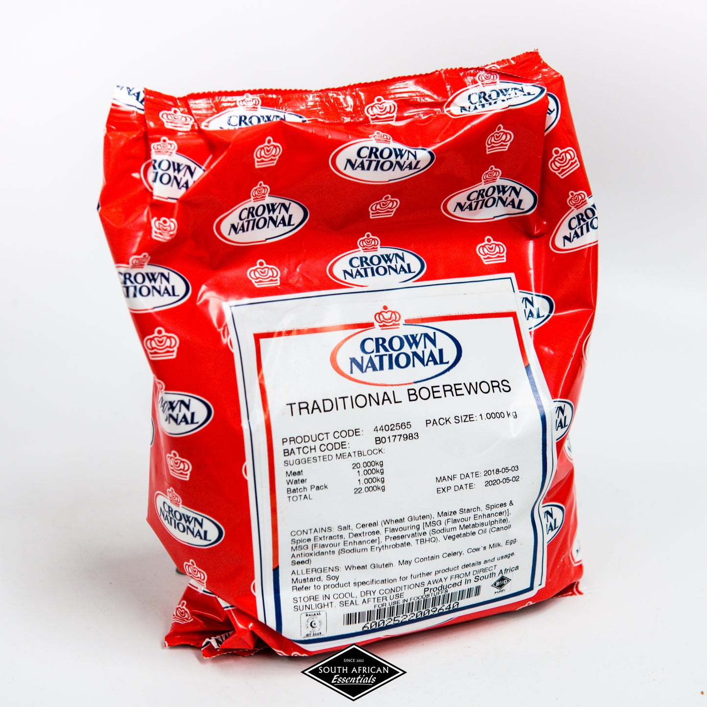 Crown Traditional Boerewors Spice 1kg