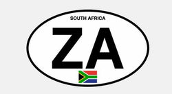 ZA South Africa  Car Sticker